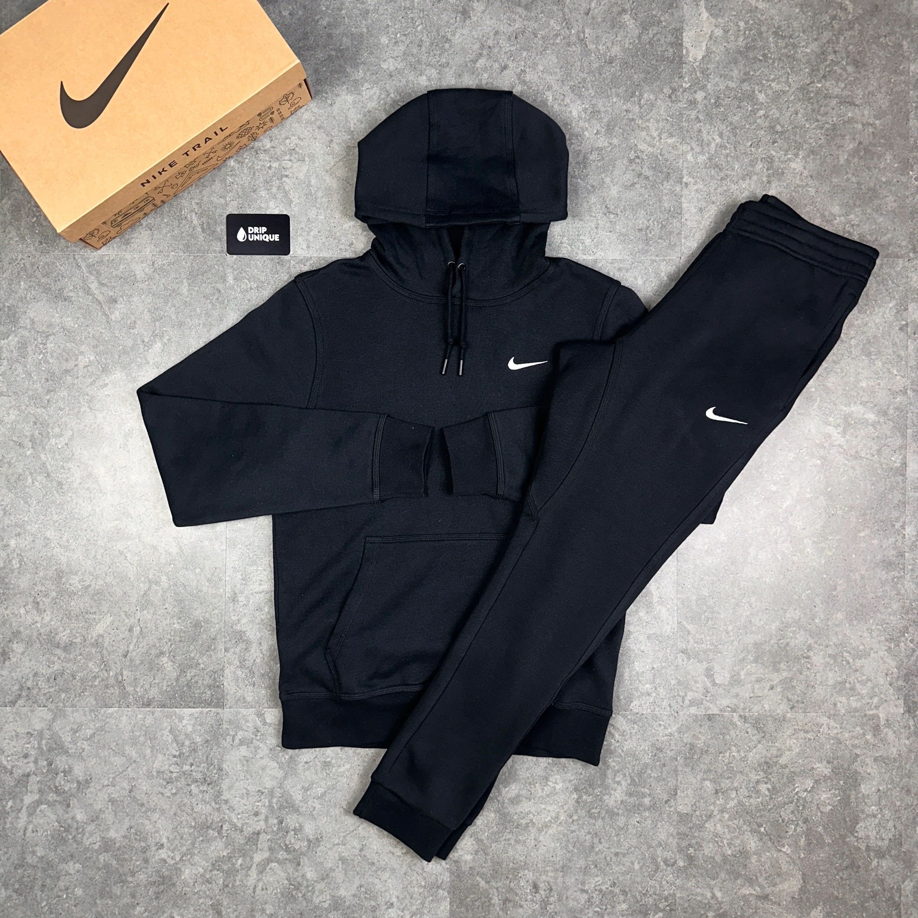 Nike Club Fleece Set Black - Image 3