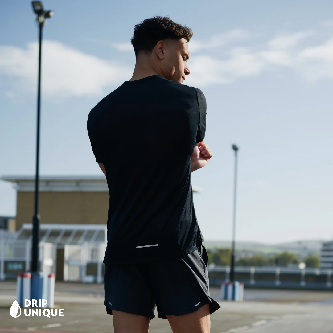 Nike Miler T-Shirt Black - Image 5