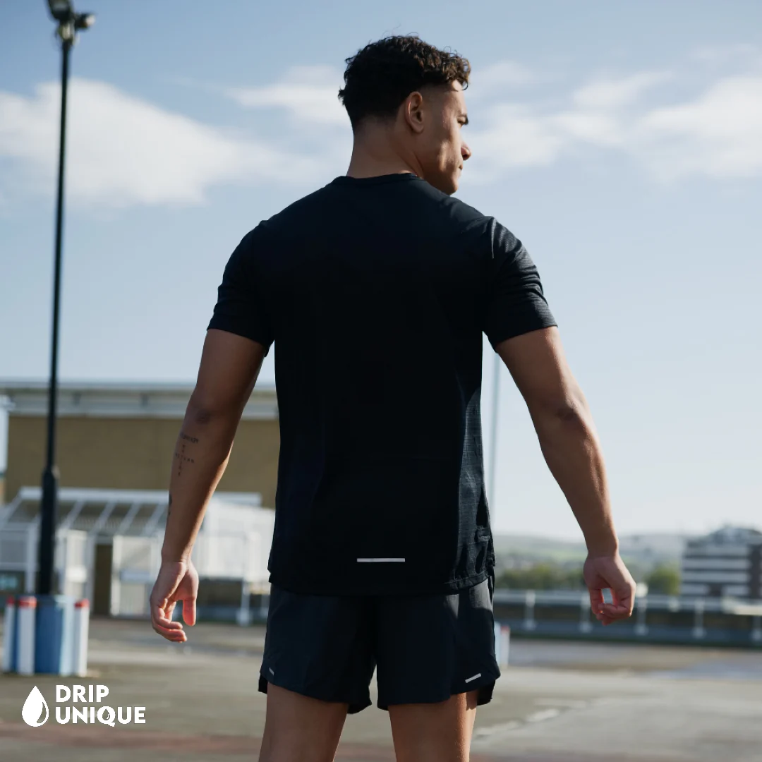 Nike Miler T-Shirt Black - Image 6