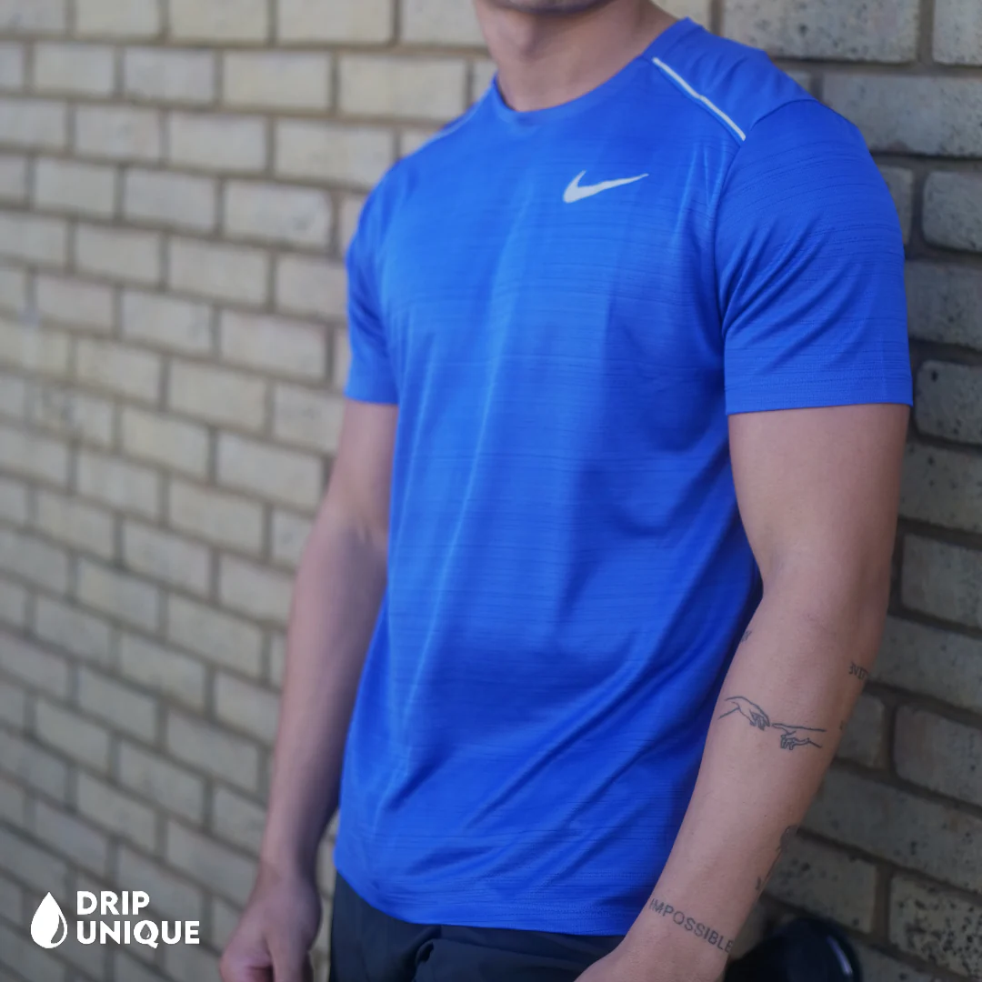 Nike Miler T-Shirt Royal Blue - Image 3