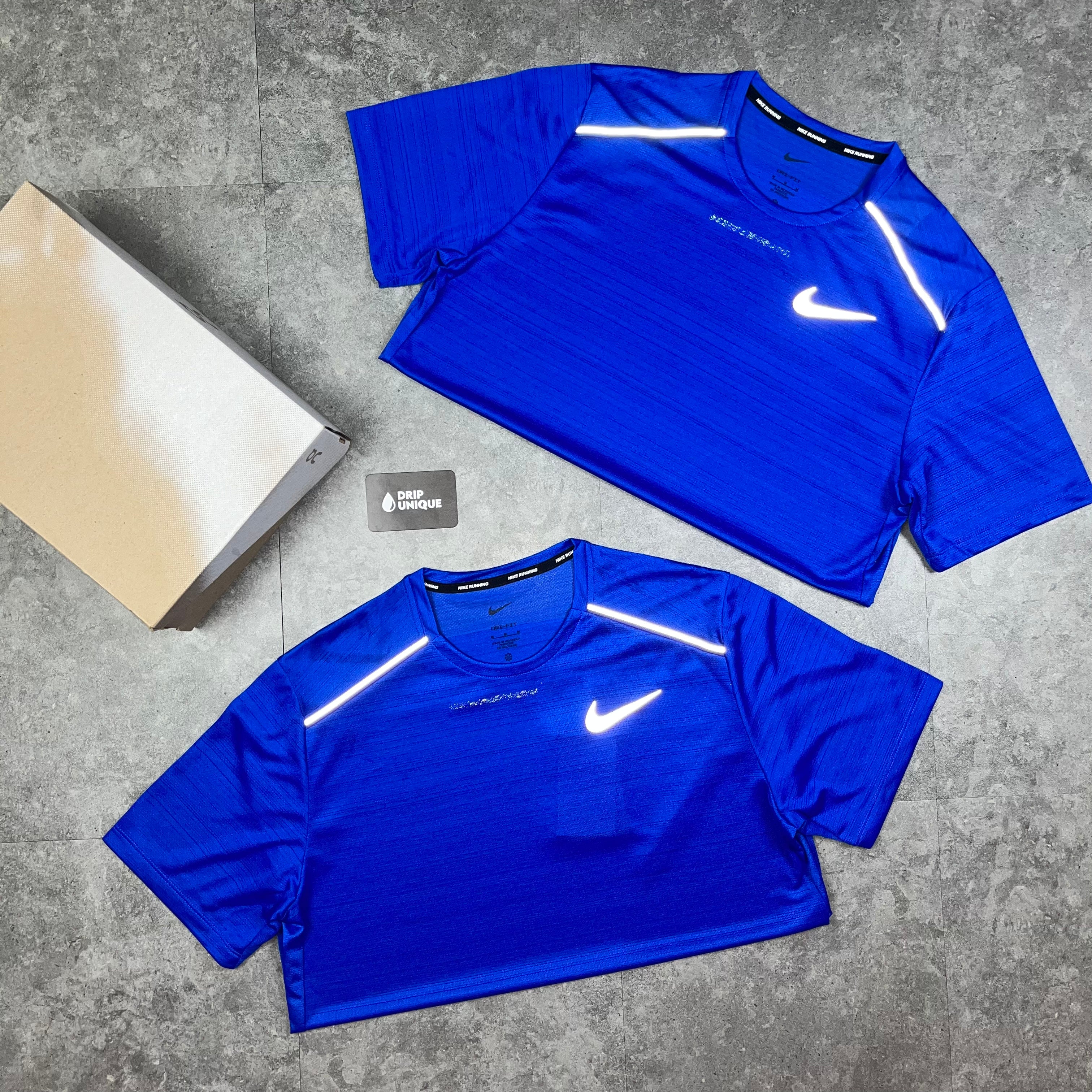 Nike Miler T-Shirt Royal Blue - Image 5