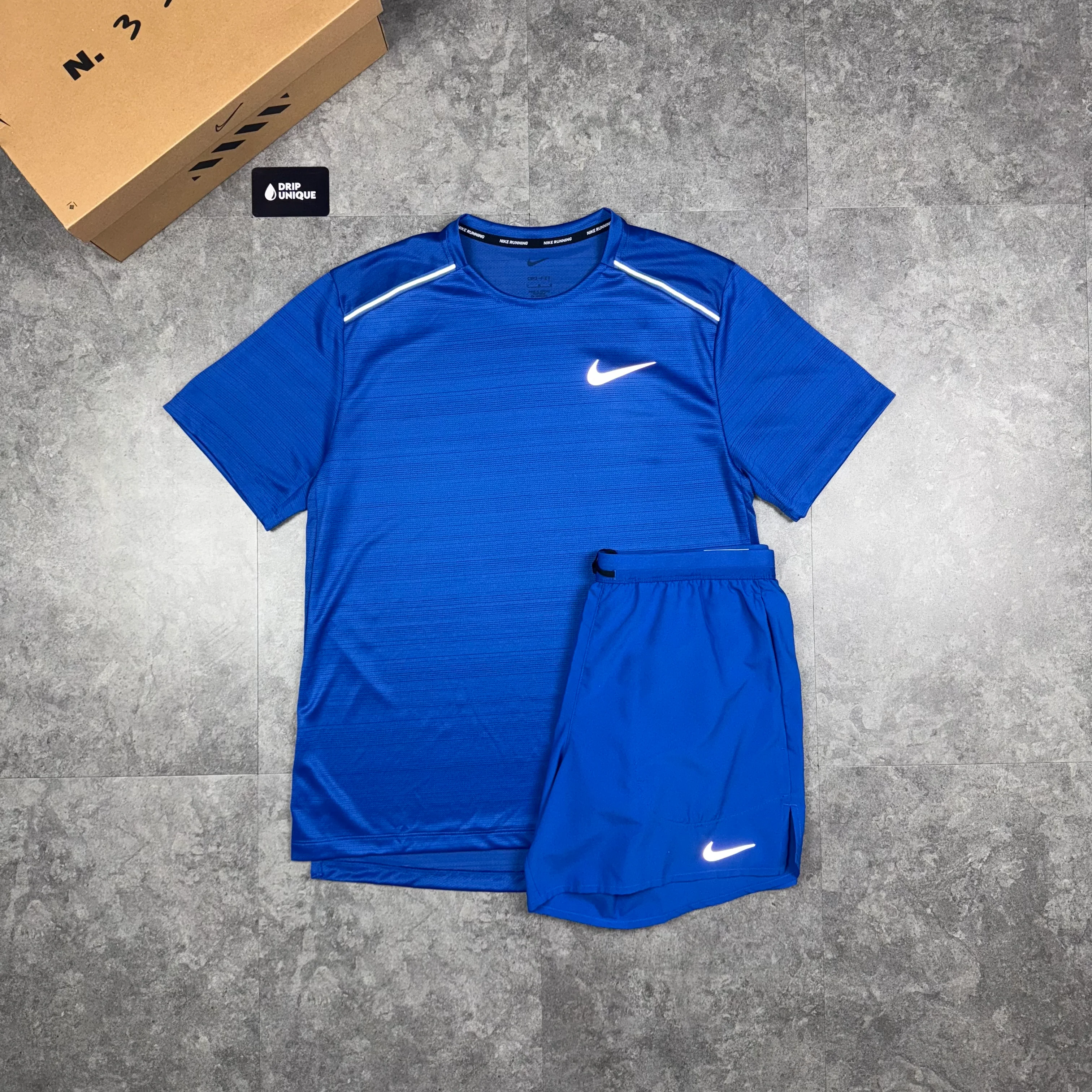 Nike Miler T-Shirt Royal Blue - Image 6