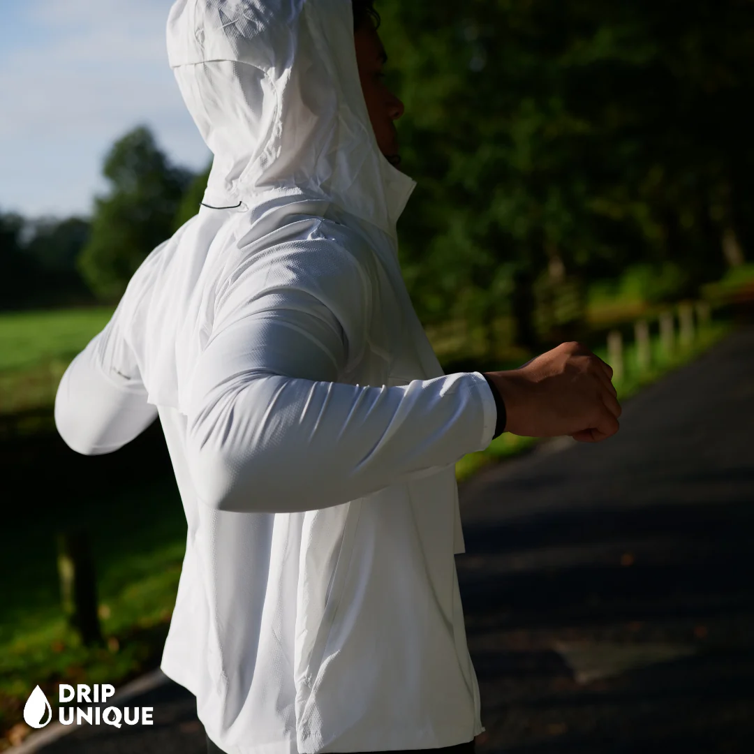 Nike UV Windrunner Jacket Ice White & Black Nike Phenom Pants Set - Image 5